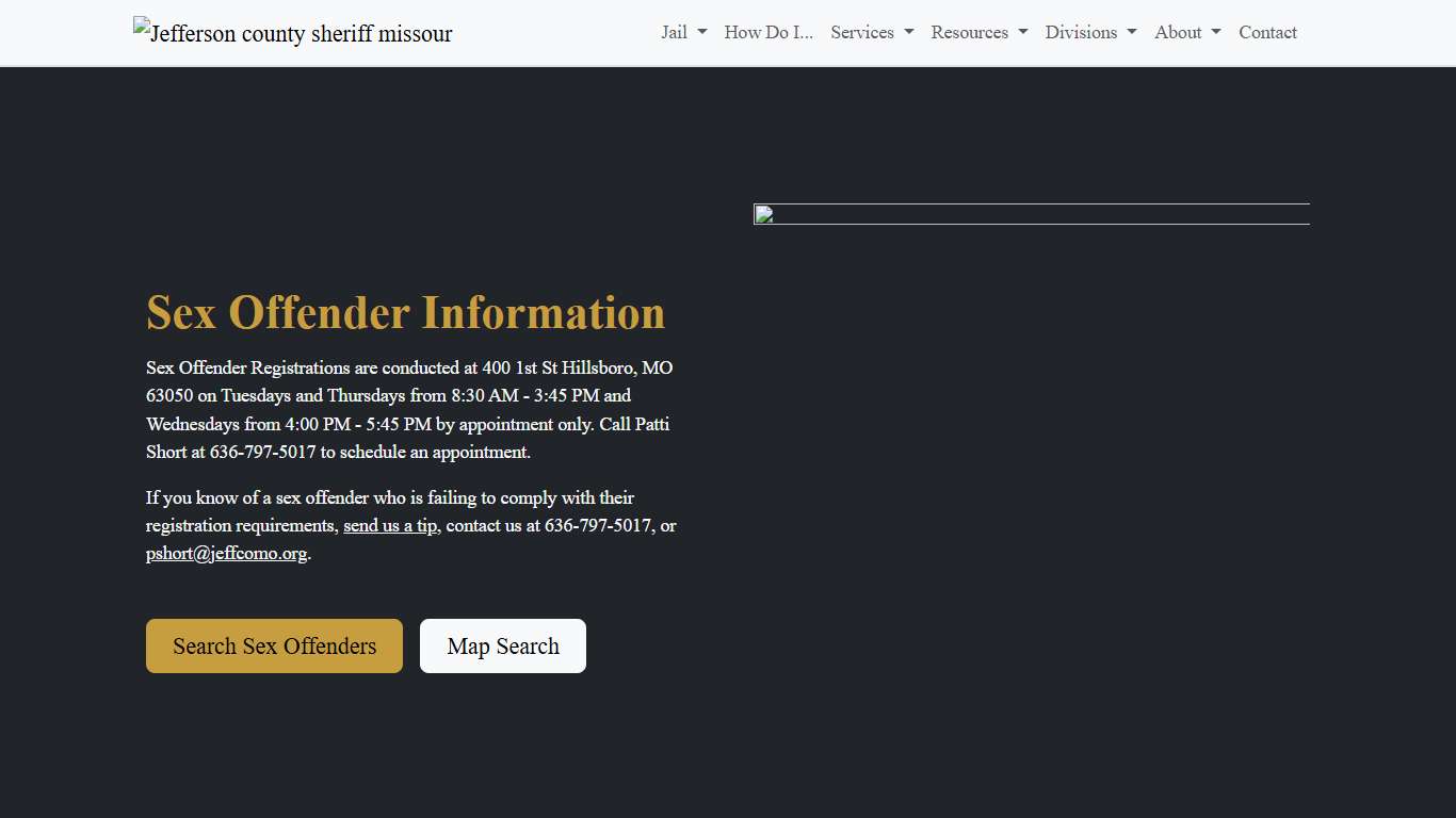 Sex Offenders | Jefferson County Sheriff's Office