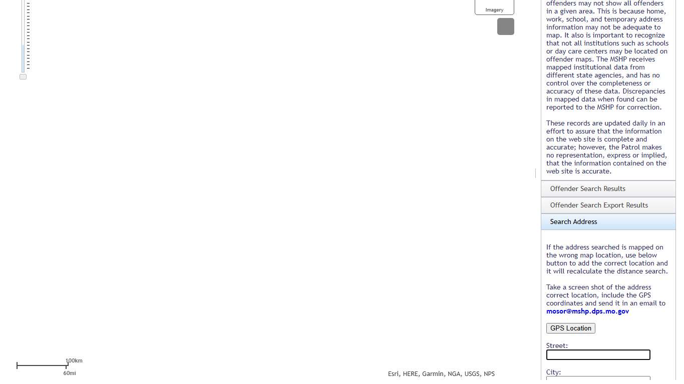 Search Missouri Sex Offender Registry Map